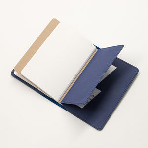 Leather Notebook Cover Blue + 2-pack of the original Berlin Notebook gift set