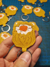 Load image into Gallery viewer, Siu Mai Dumpling Leather Keychain