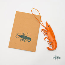 Load image into Gallery viewer, The Shrimp Leather Charm