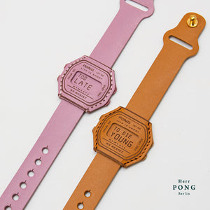 Too Late / To Die Young Leather Bracelet