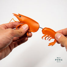 Load image into Gallery viewer, The Shrimp Leather Charm