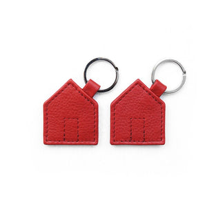 Das Haus Leder-Schlüsselanhänger x 2 Geschenkset