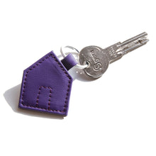 Load image into Gallery viewer, Das Haus Leather Keychain + Riso print Greeting Card