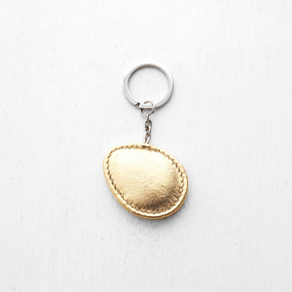 The GOLDEN Egg Leather Keychain