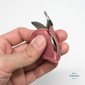 Small Peach Key Holder + Telephone Dialog box linocut Greeting card