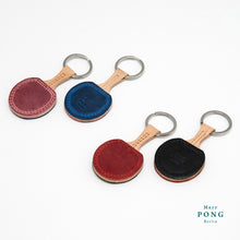 Laden Sie das Bild in den Galerie-Viewer, Mini Ping Pong (without ball) Leather Keychain