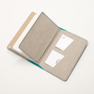Leather Notebook Cover Petrol + 2-pack of the original Berlin Notebook gift set