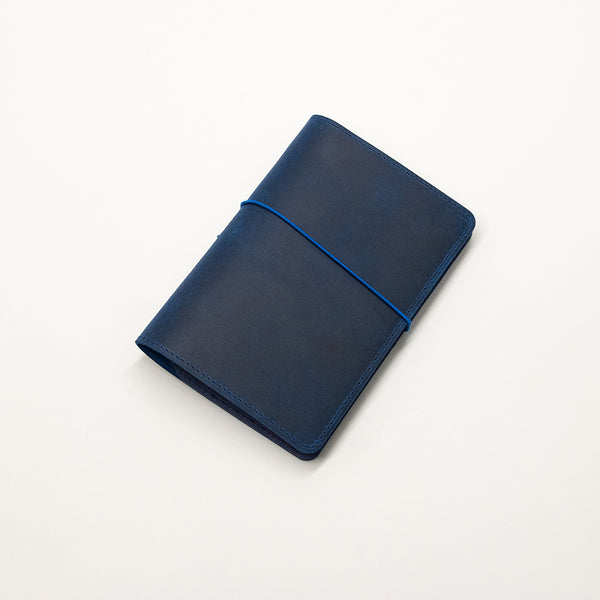 Leder-Notizbuchhülle Blau + 2er-Pack des Original Berlin Notebook-Geschenksets