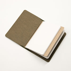 Leather Notebook Cover Olive Green + 2-pack of the original Berlin Notebook gift set