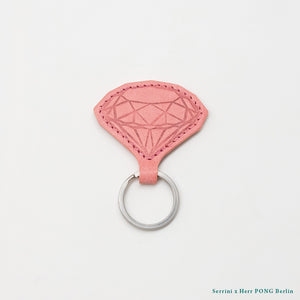 Serrini x Herr PONG Berlin - Diamond (Key)Ring + 3 Stickers gift set